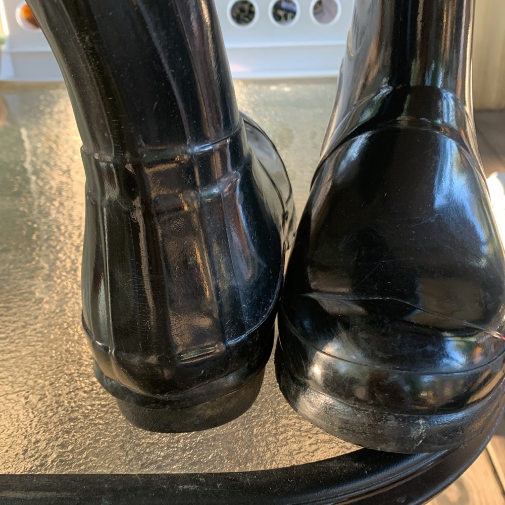 Women blk Hunters boots sz9 good condition - Picture 3 of 4